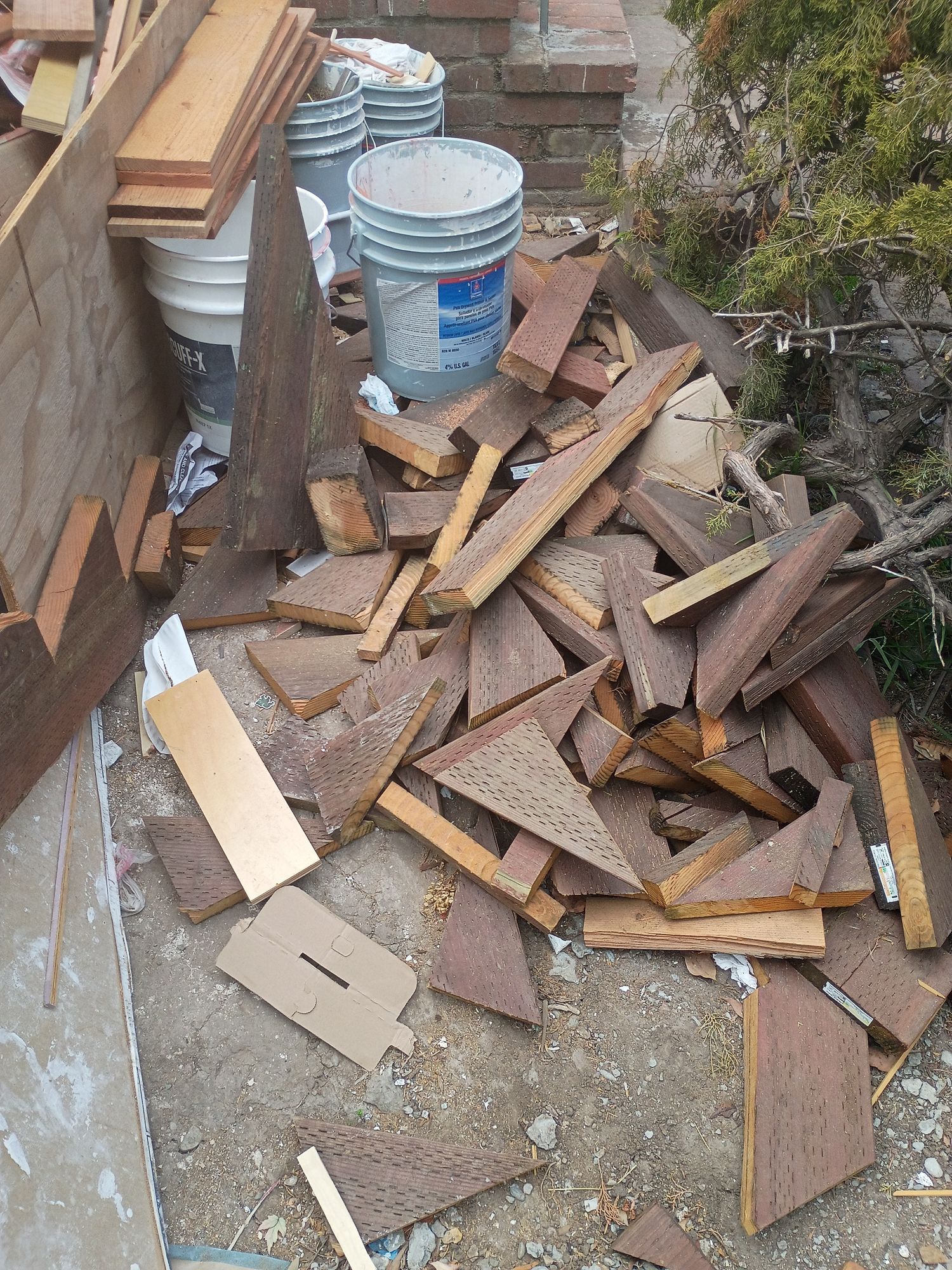 construction debris cleanup before 2